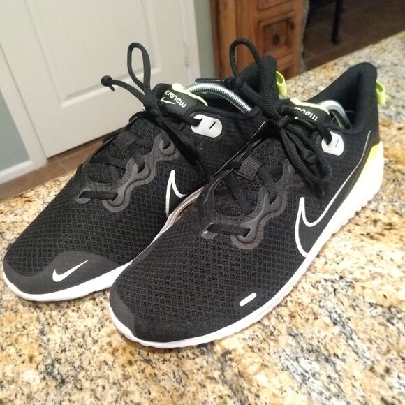 Nike Renew Ride Running Shoes Sneakers Black/Gray/Volt CD0311-007 Men's Sz 10.5 - Picture 1 of 12